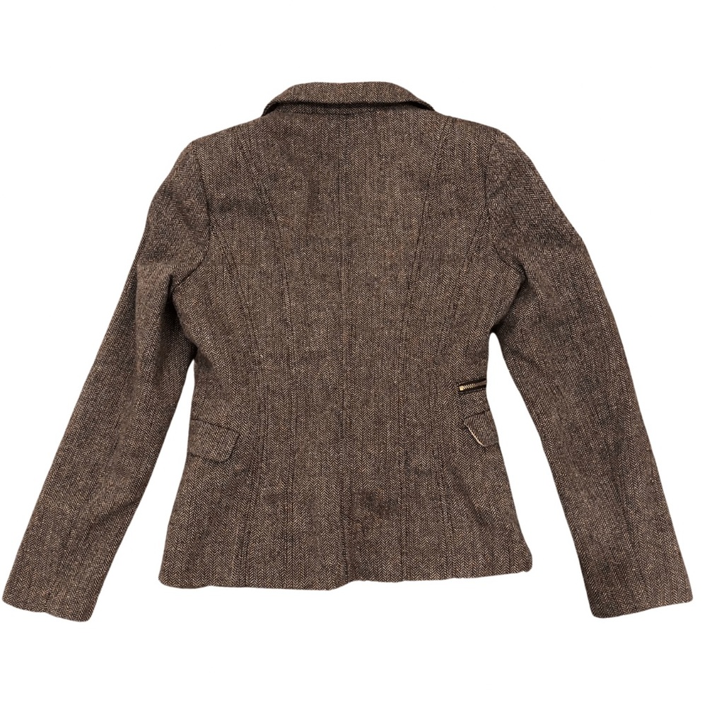 H&M Women’s Fitted Blazer Herringbow Pattern - Picture 2 of 4